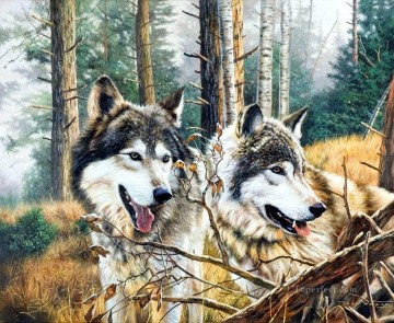  wolf - wooding Wölfe